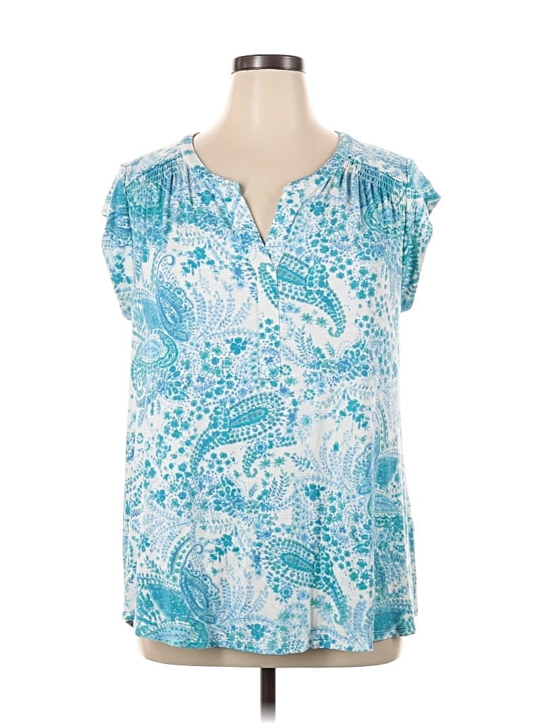 Pre-owned Daniel Rainn Sleeveless Blouse In Blue