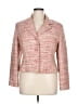 Bill Blass Tweed Pink Blazer Size 16 - photo 1