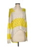 Love Stitch 100% Acrylic Color Block Yellow Pullover Sweater Size S - photo 1