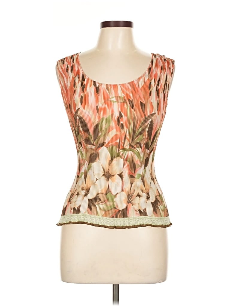 Pre-owned Nicola Sleeveless Blouse In Orange