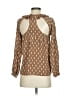 Hunter Dixon 100% Silk Brown 3/4 Sleeve Silk Top Size 2 - photo 2