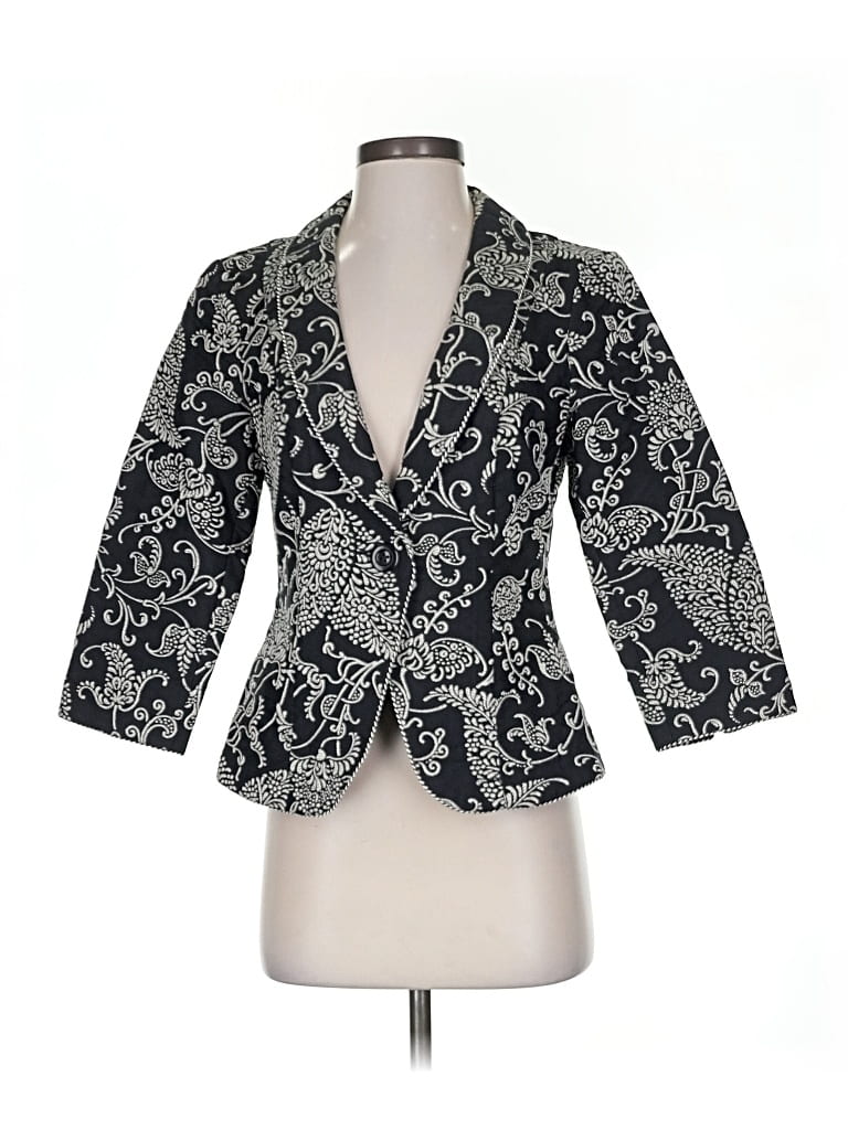 Pre-owned Cabi Blazer Jacket In Gray