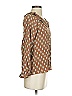 Hunter Dixon 100% Silk Brown 3/4 Sleeve Silk Top Size 2 - photo 4