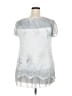 Simply Couture Silver Short Sleeve Blouse Size 2X - photo 2