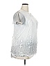 Simply Couture Silver Short Sleeve Blouse Size 2X - photo 4