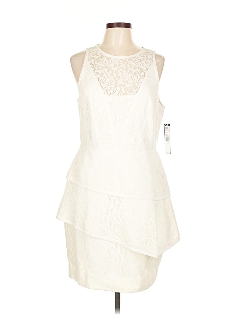 Tahari By Asl Cocktail Dress In White