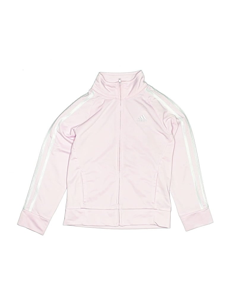 Pre-owned Adidas Originals Kids' Zip Up Hoodie In Pink