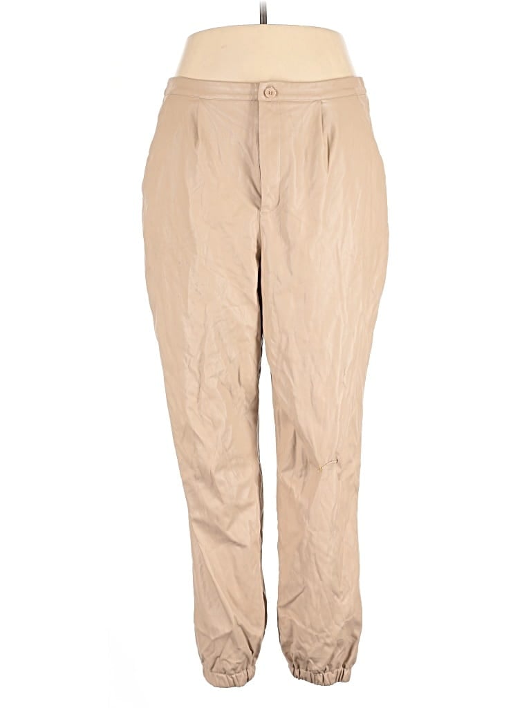 Pre-owned Prettylittlething Khaki Pant In Brown