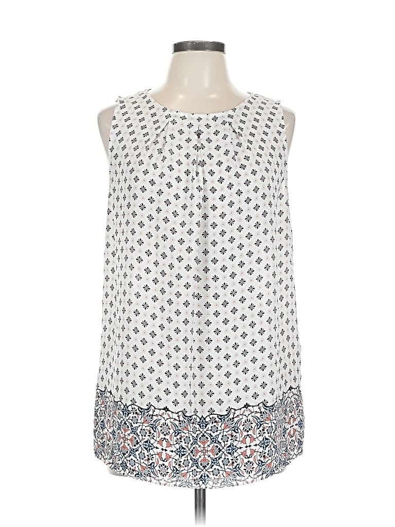 MAX STUDIO Pre-owned Sleeveless Blouse In White