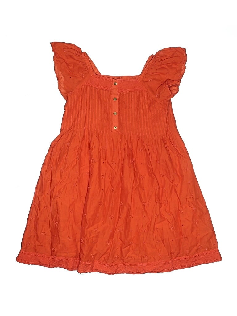 Pre-owned Crewcuts Kids' Dress In Orange