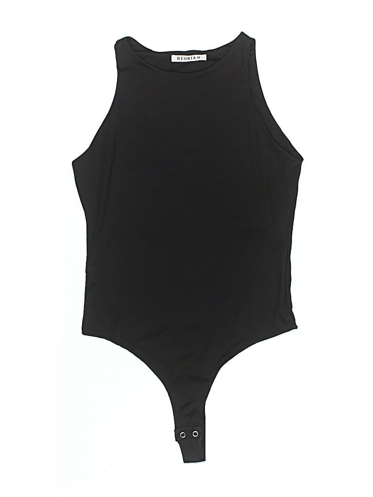 Pre-owned Reoria Bodysuit In Black