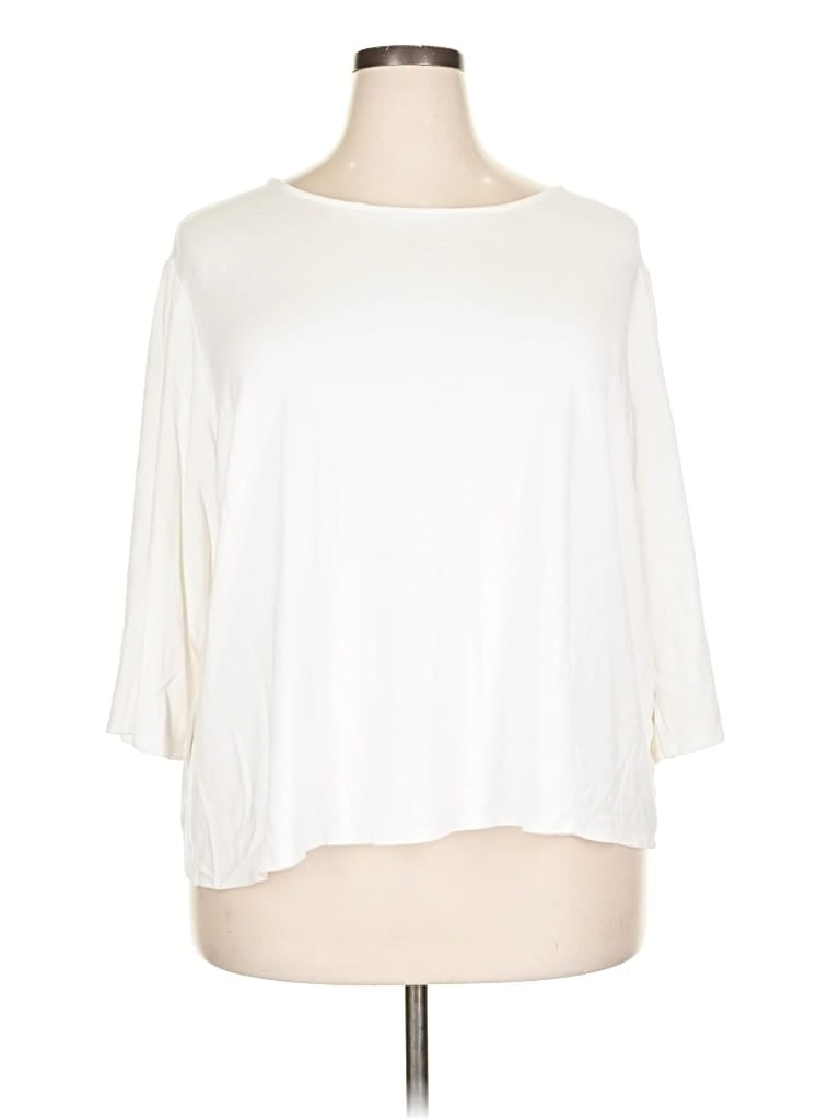 Pre-owned Gibson 3/4 Sleeve T-shirt In White