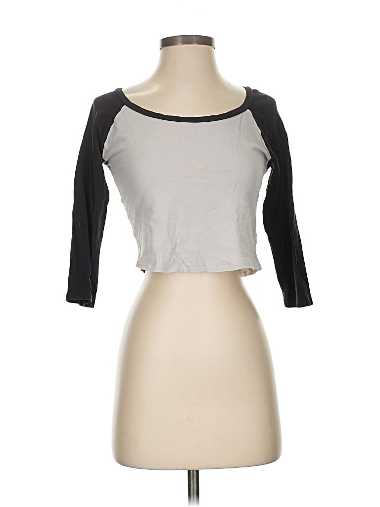 Pre-owned Bozzolo 3/4 Sleeve T-shirt In Gray