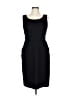 Alfani Solid Black Cocktail Dress Size 10 - photo 1
