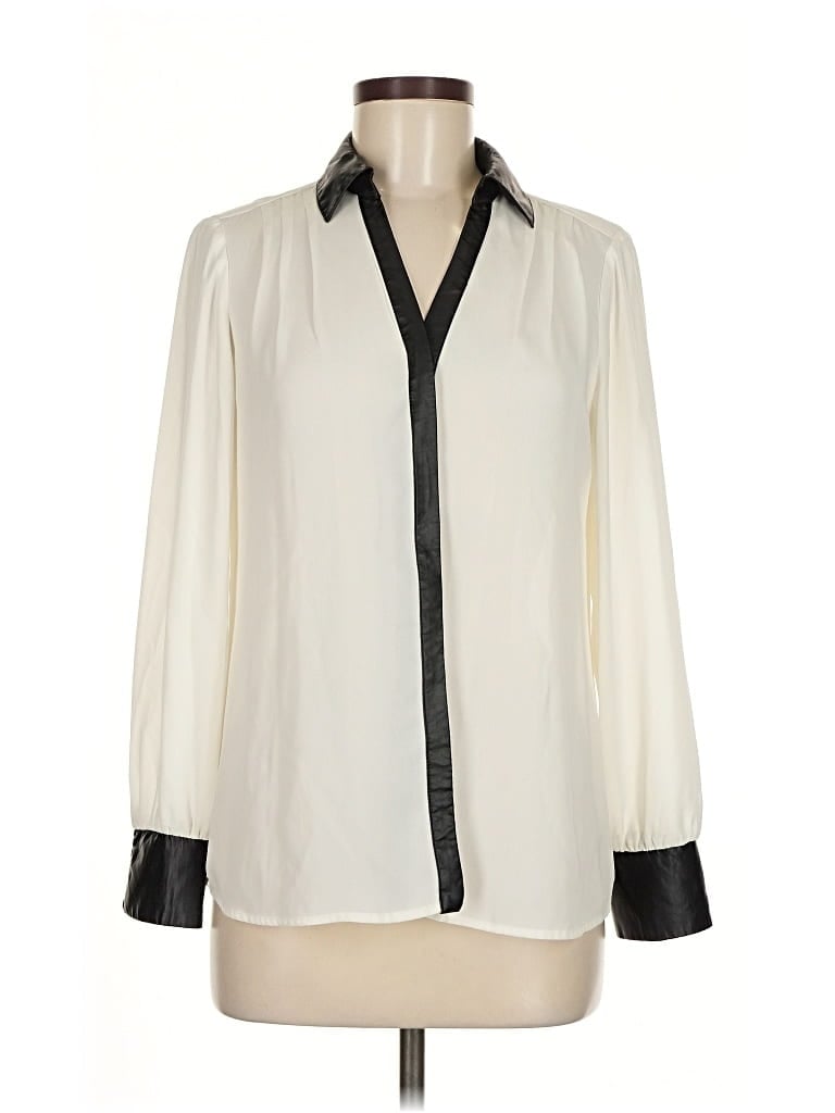 Pre-owned Alfani Long Sleeve Blouse In White