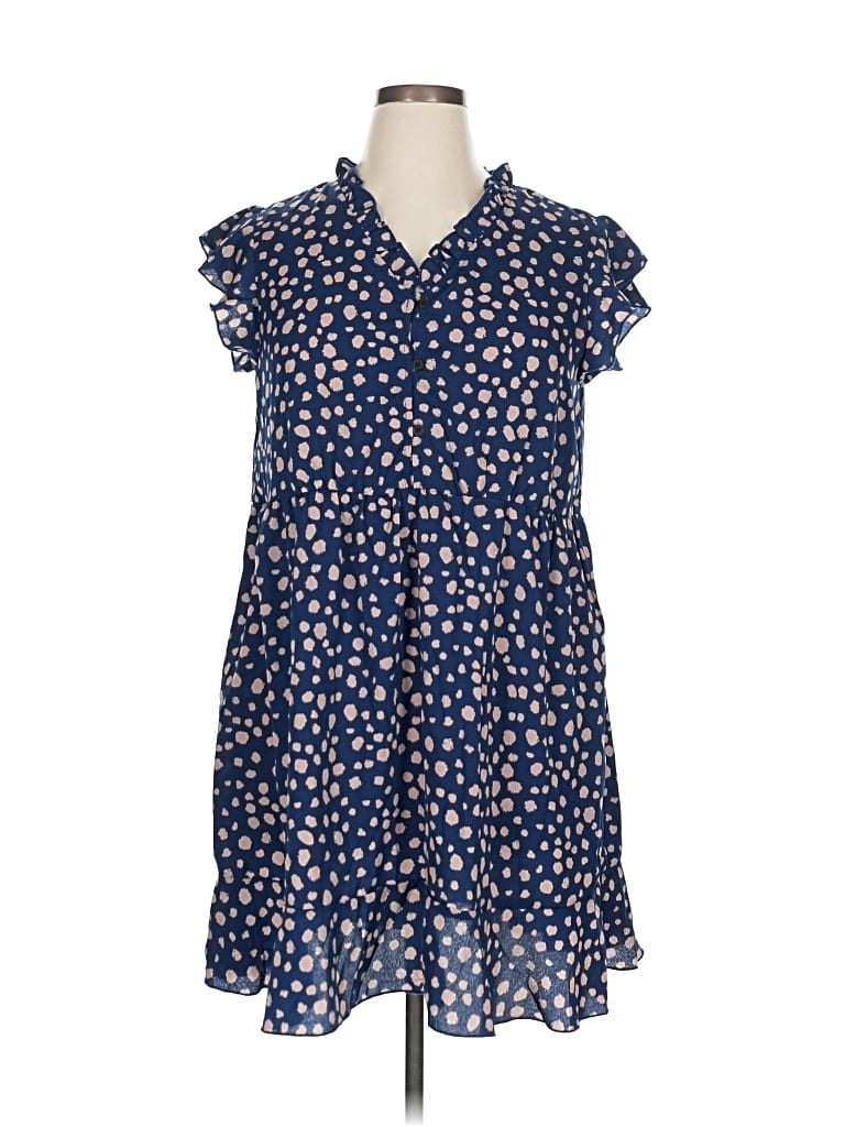 Pre-owned Shein Casual Dress In Blue