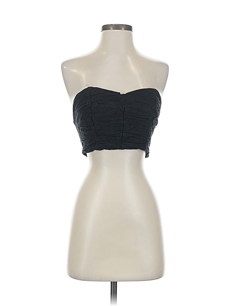 Pre-owned Urban Outfitters Sleeveless Top Black Strapless Neckline Tops