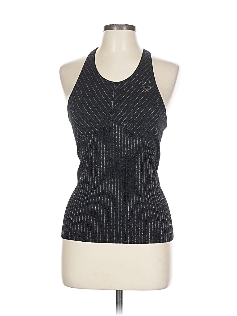 Click to view more detailed imagery on our partner's website Pre-owned Lucas Hugh Tank Top Black Halter Neckline Tops