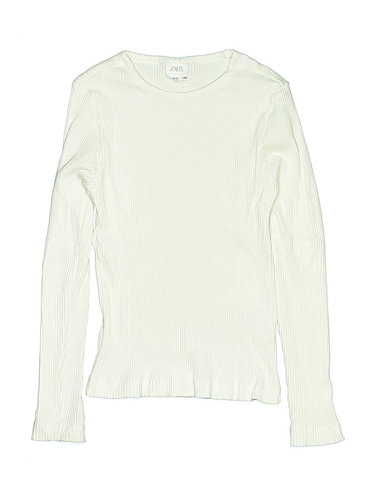 Pre-owned Zara Kids' Pullover Sweater In White