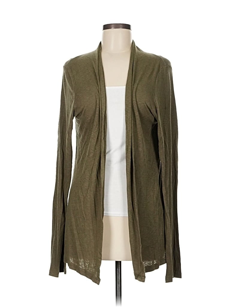 Pre-owned Michael Stars Cardigan Sweater In Green