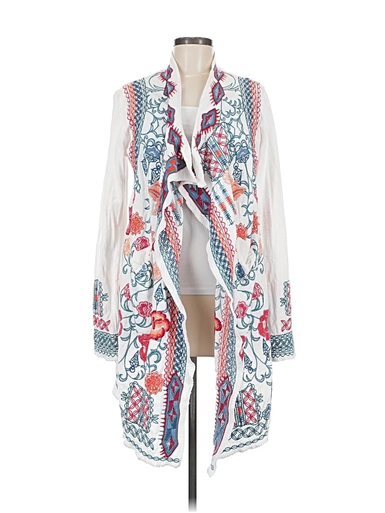 JOHNNY WAS Pre-owned Kimono In White