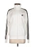 Adidas 100% Polyester White Track Jacket Size M - photo 1