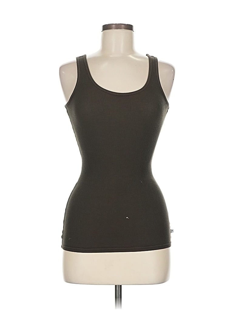 Pre-owned James Perse Tank Top Brown Strapless Neckline Tops