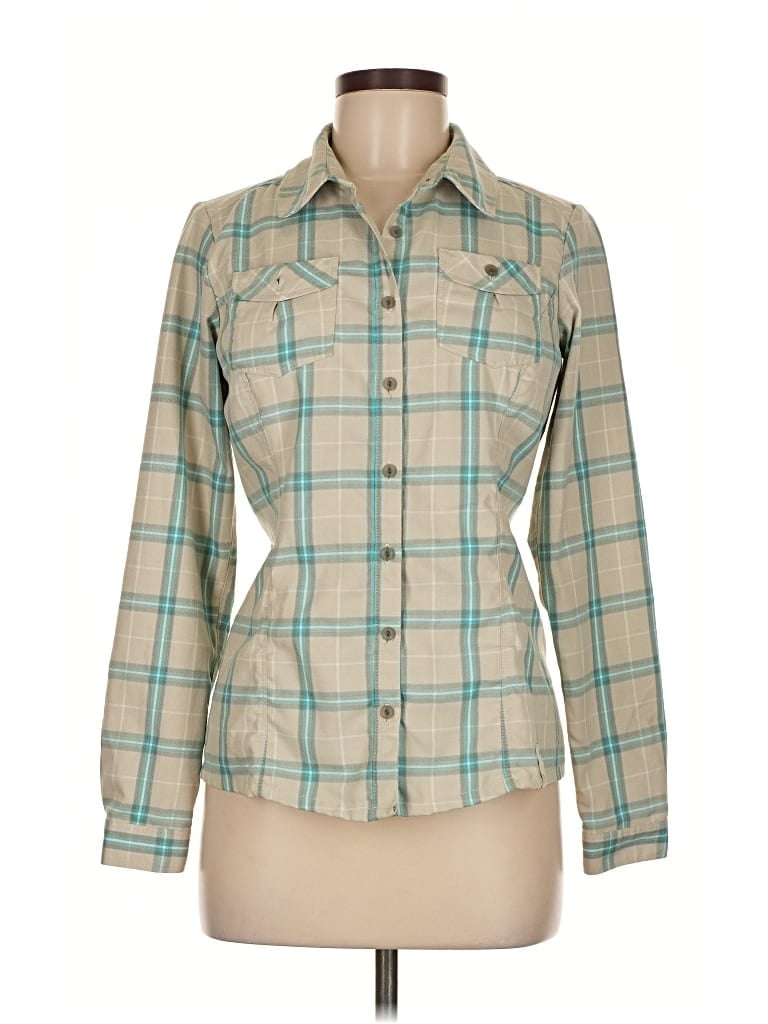 Pre-owned Mountain Hardwear Long Sleeve Blouse In Blue