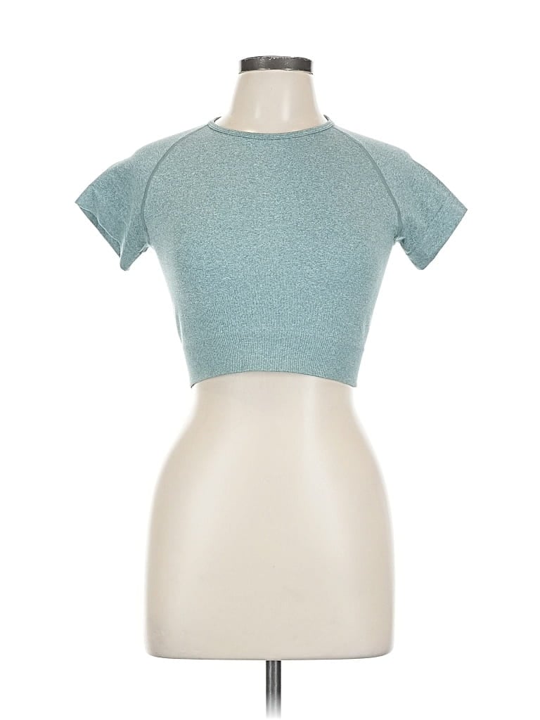 Pre-owned Unbranded Short Sleeve T-shirt In Blue