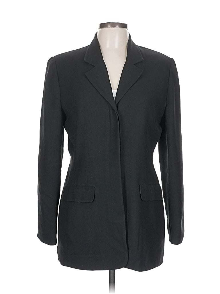 Pre-owned Talbots Blazer Jacket In Black