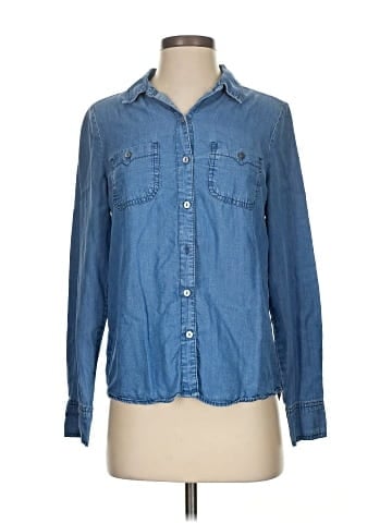 Chambrai Long Sleeve Button-Down Shirt (view 1)