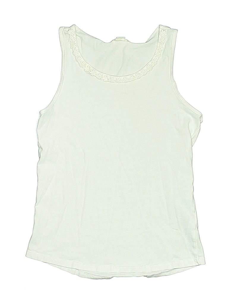 Pre-owned Crewcuts Kids' Sleeveless Top Green Scoop Neck Tops