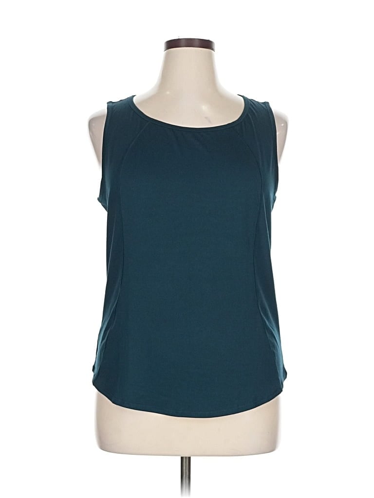 Pre-owned Yogalicious Sleeveless T-shirt In Blue