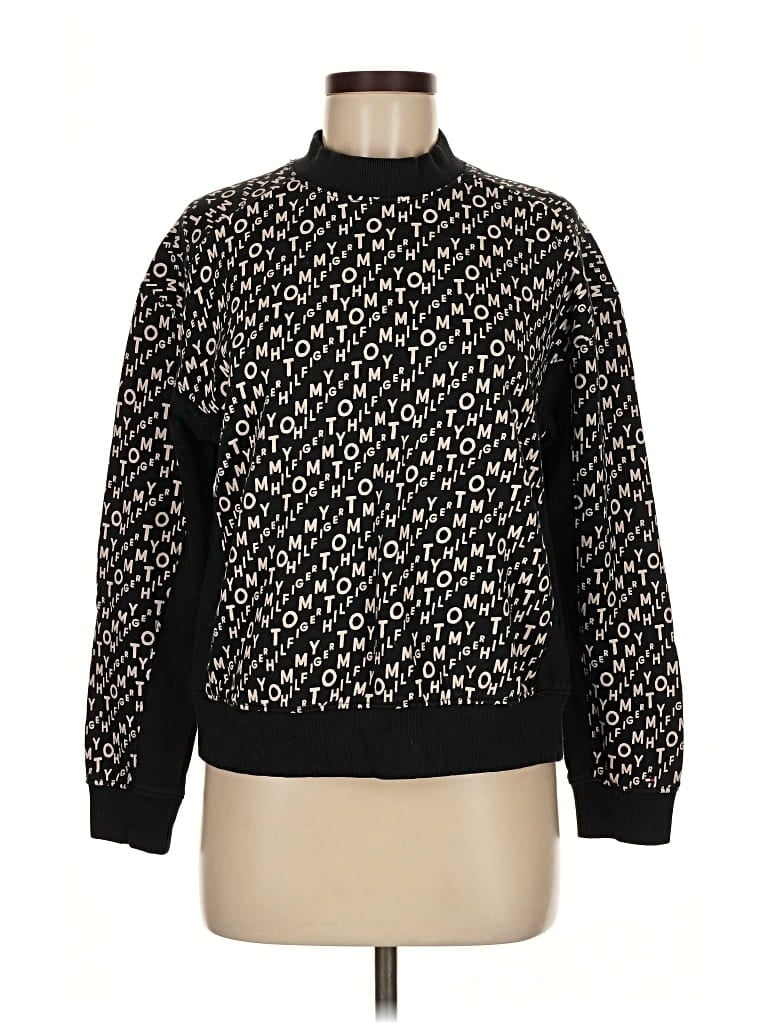 Pre-owned Tommy Hilfiger Pullover Sweater In Black