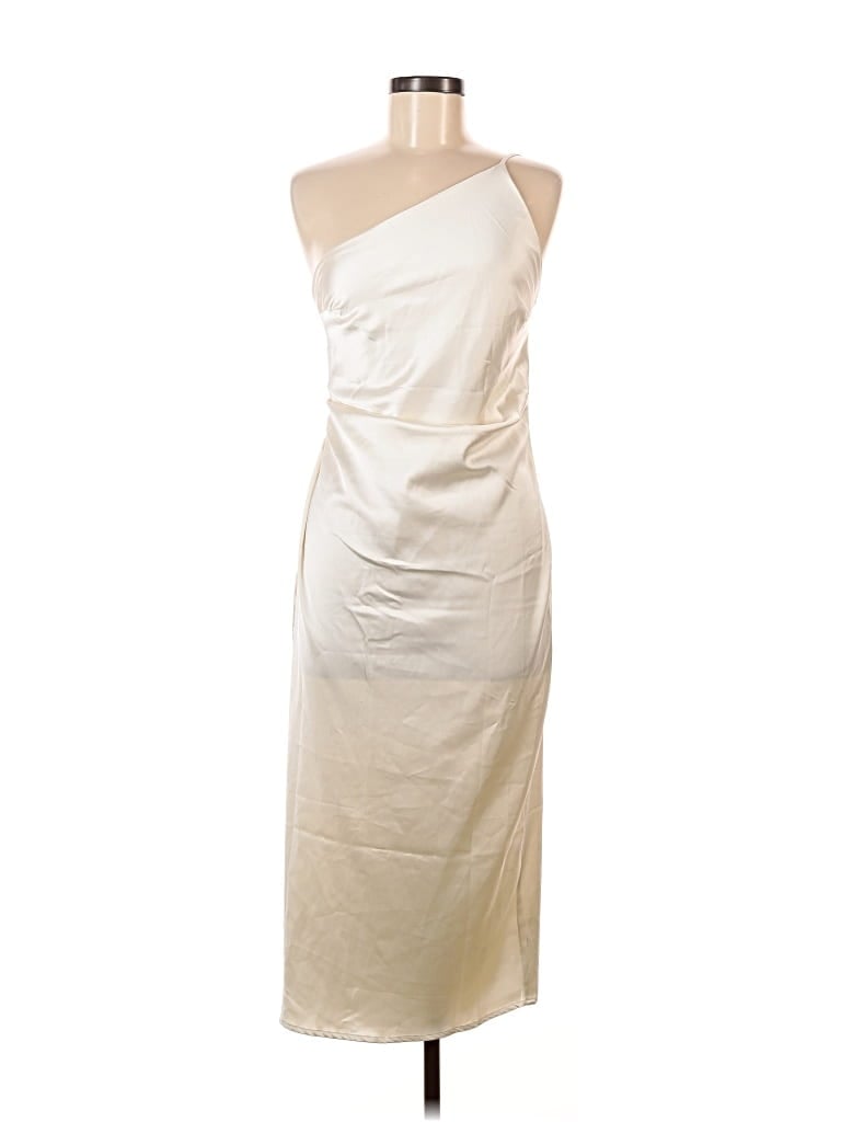 Pre-owned Petal And Pup Cocktail Dress In White