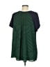 Ann Taylor Blue Short Sleeve Top Size M - photo 2