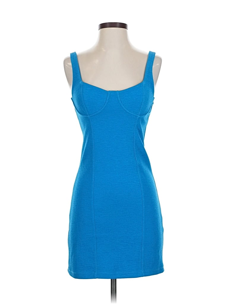 Pre-owned Zara Cocktail Dress In Blue