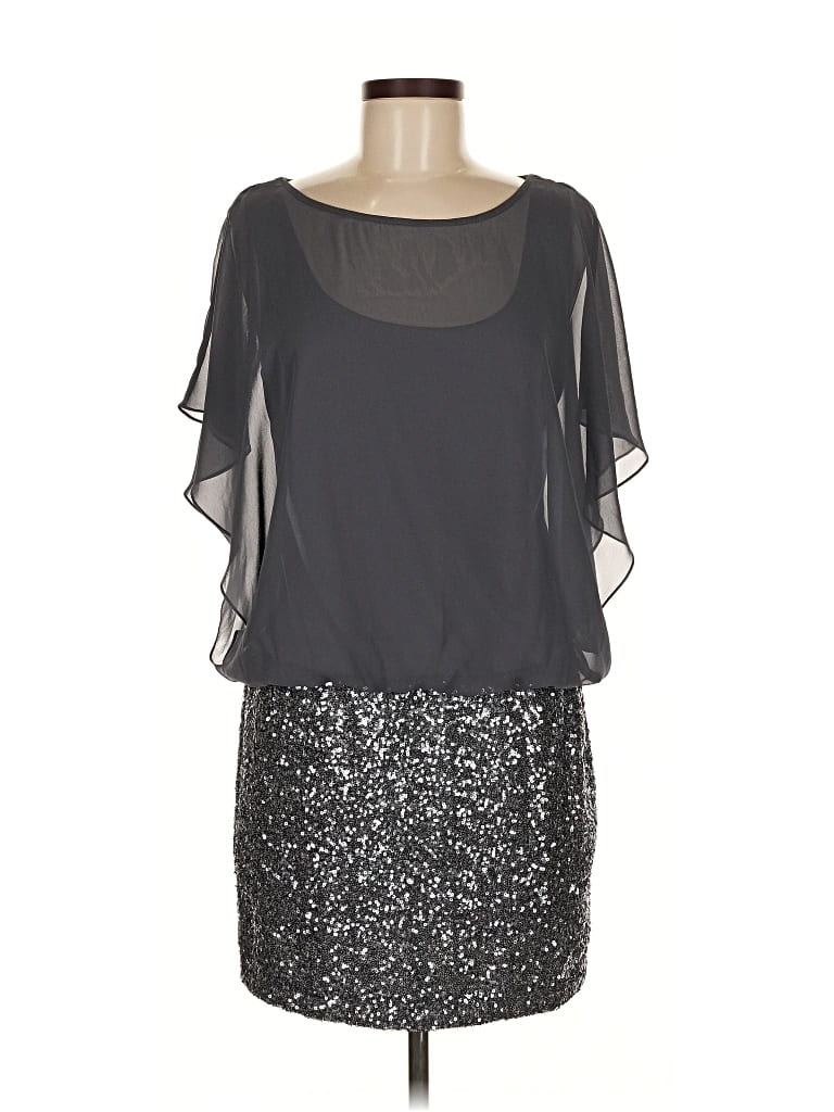 Pre-owned Xscape Cocktail Dress In Gray