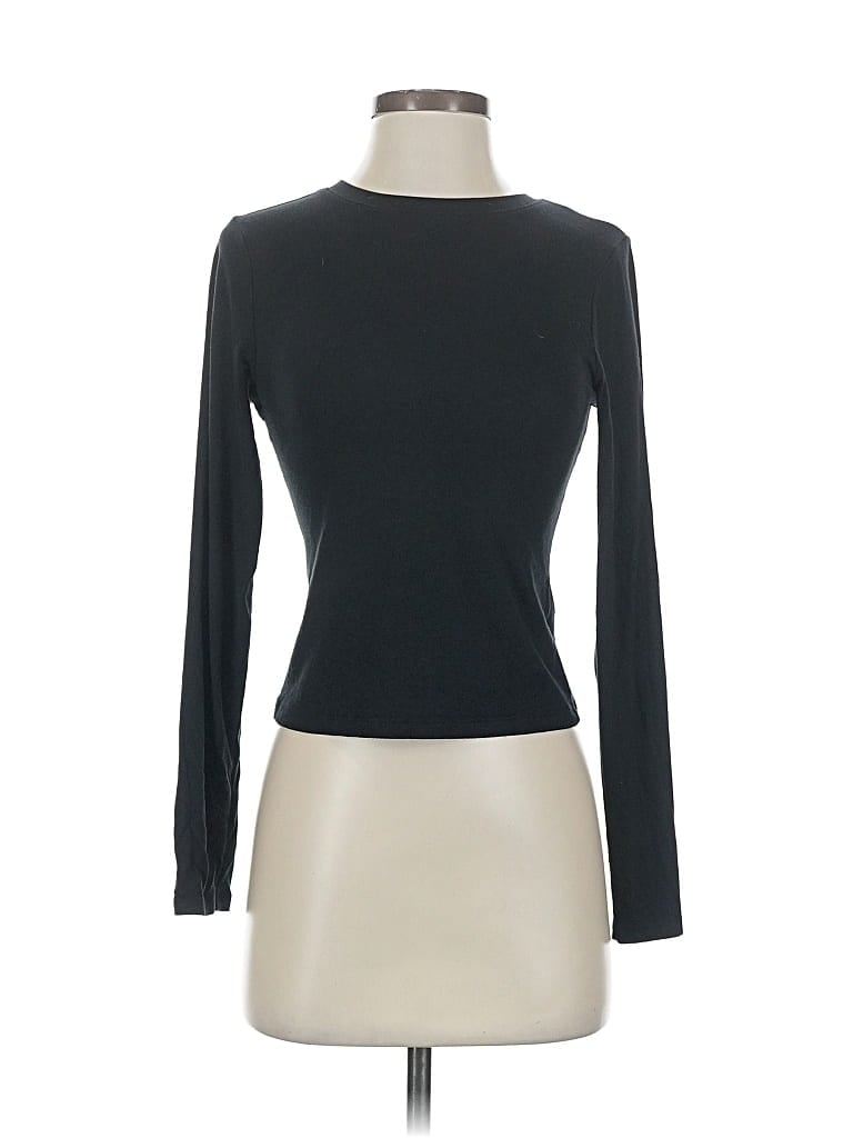 Pre-owned Wild Fable Long Sleeve T-shirt In Black