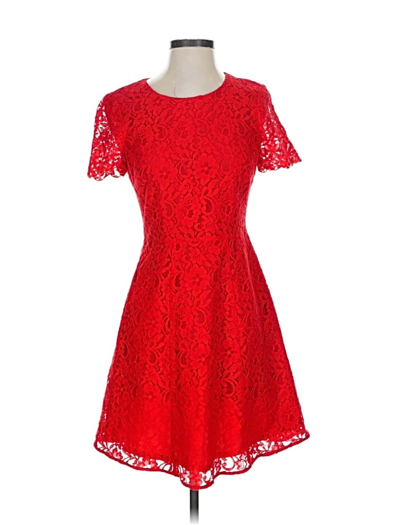 Pre-owned J.crew Factory Store Cocktail Dress In Red