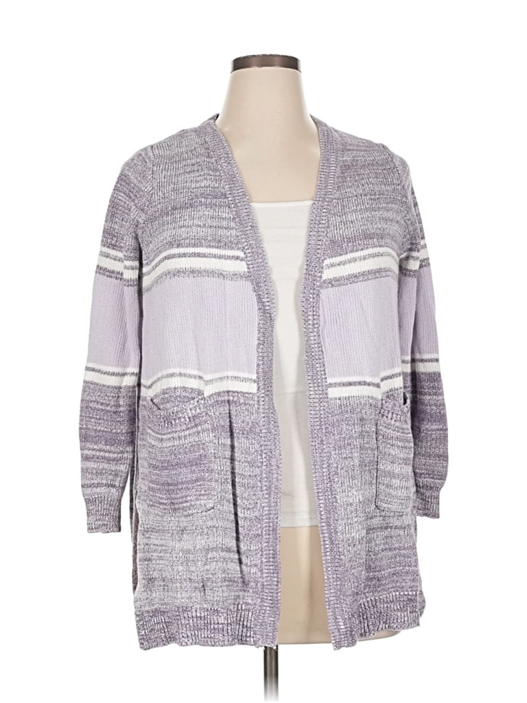 Pre-owned Molly & Isadora Cardigan Sweater In Purple