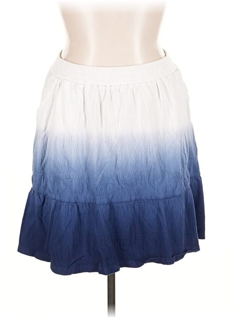 Pre-owned Lands' End Casual Skirt In Blue