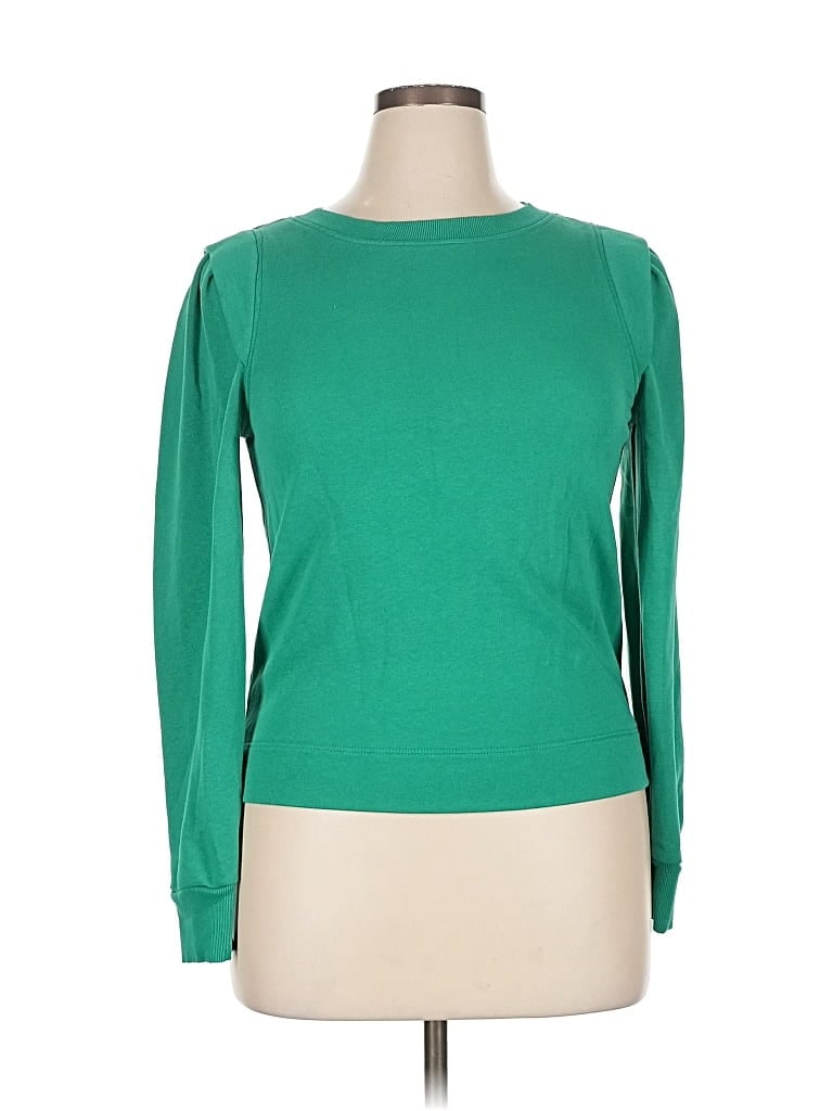 Pre-owned Ann Taylor Loft Pullover Sweater In Green