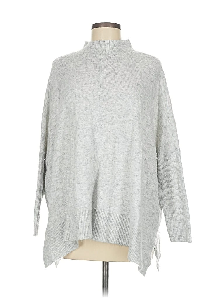 Pre-owned Ann Taylor Loft Turtleneck Sweater In Gray
