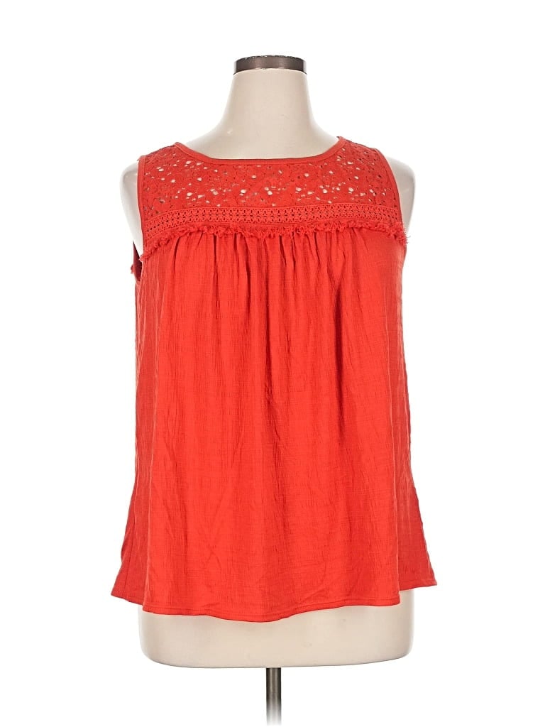 Pre-owned Max Studio Sleeveless Blouse In Orange