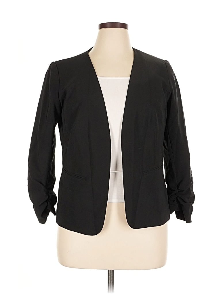 Pre-owned Kensie Blazer Jacket In Black