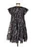 Little Moon Paisley Gray Casual Dress Size XS - photo 2