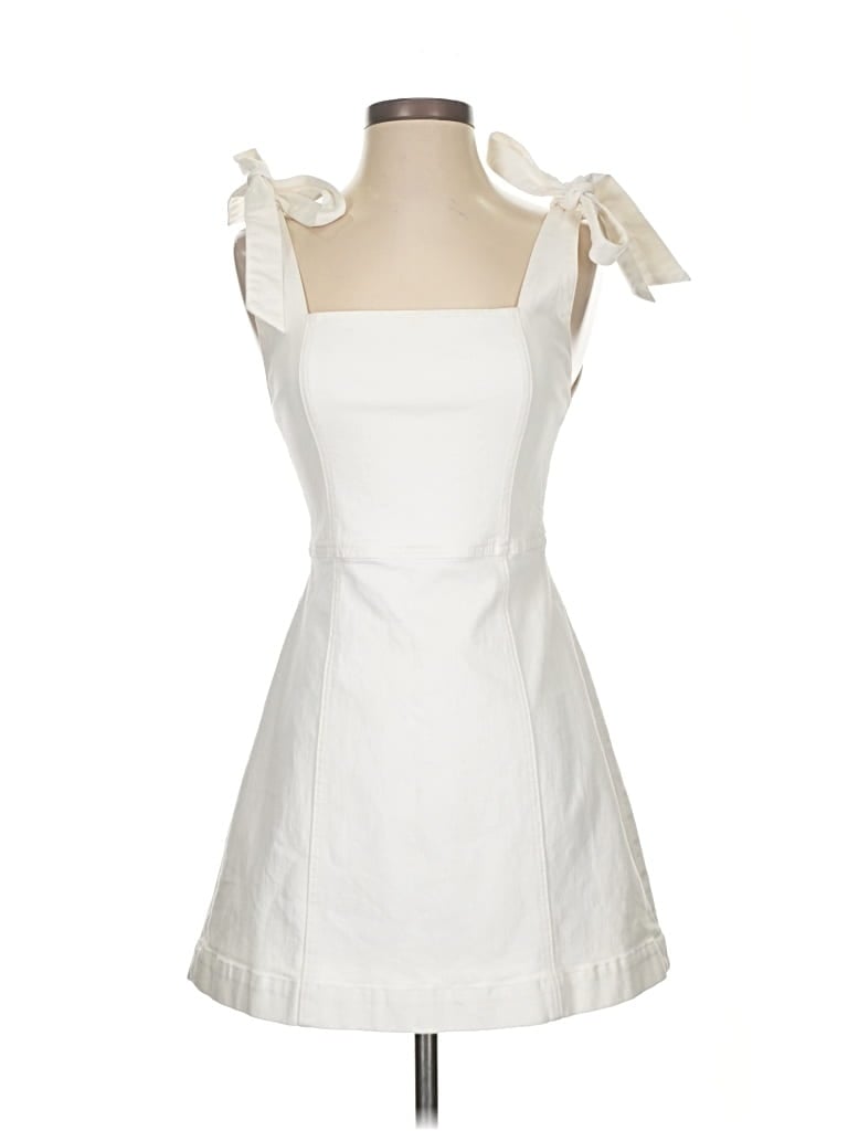Pre-owned Alice And Olivia Alice + Olivia Cocktail Dress In White