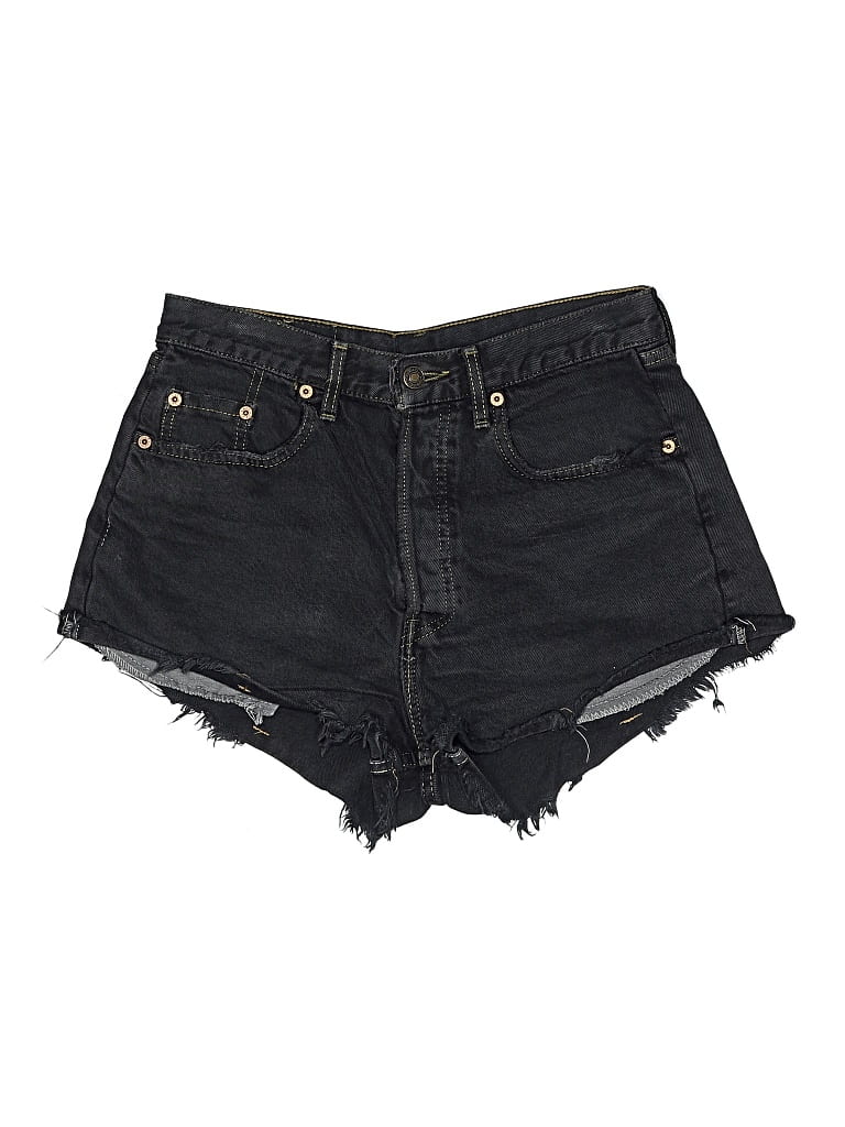 Pre-owned Levi's Denim Shorts In Black