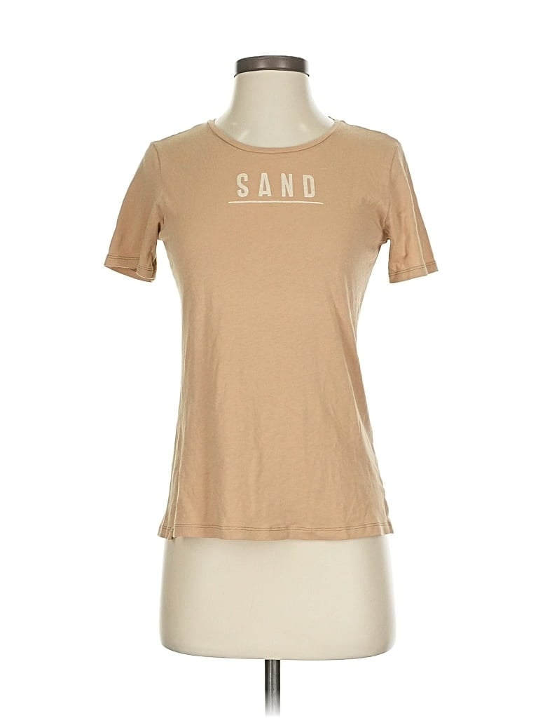 Pre-owned United Colors Of Benetton Short Sleeve T-shirt In Brown